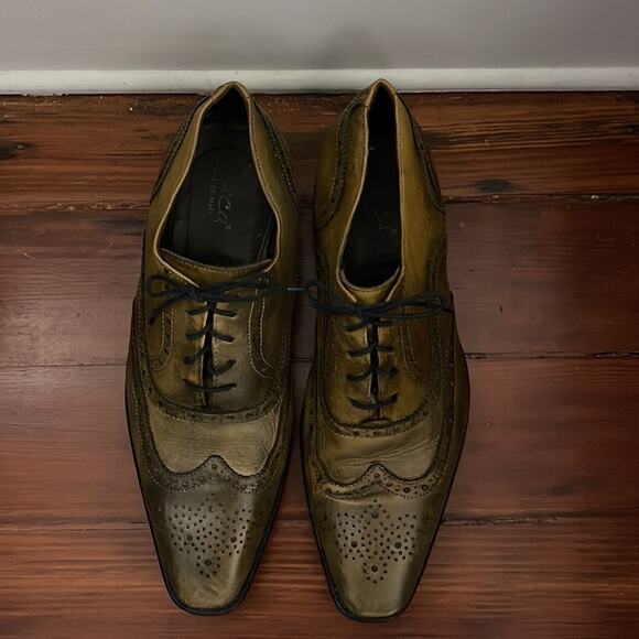 Duca Di Matiste Made in Italy leather square toe Oxford lace up dress shoes 45 main image 5